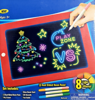 לוח הקסם לציור מאיר בלילה ומחיק