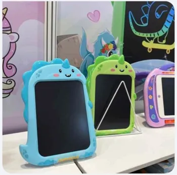 לוח לכתיבה בצבעים רבים מחיק בלחיצת כפתור LCD ובצורת דינוזאור